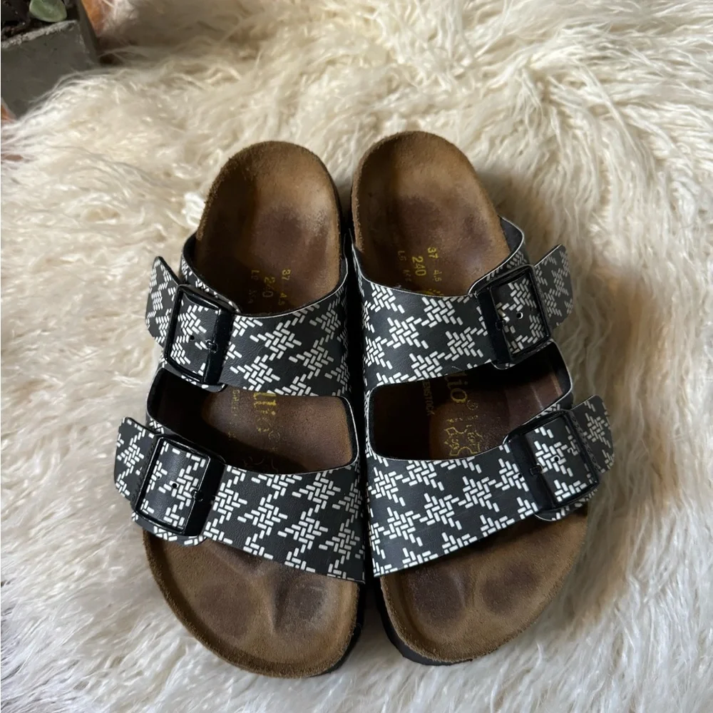 Birkenstock Platform Sandals Black White - Picture 3 of 6